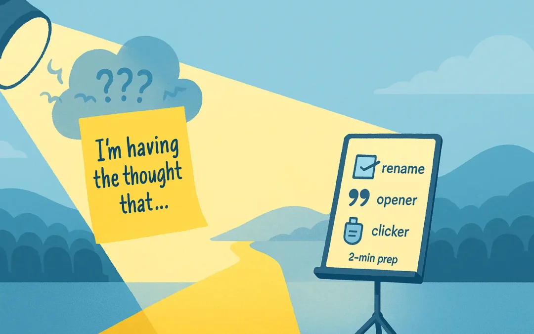 Pre-Presentation Catastrophizing: Defusing the Night-Before Trailer