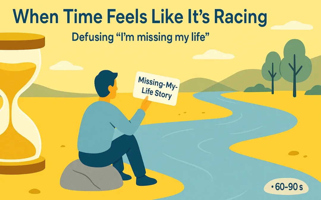 When Time Feels Like It’s Racing: Defusing “I’m Missing My Life”